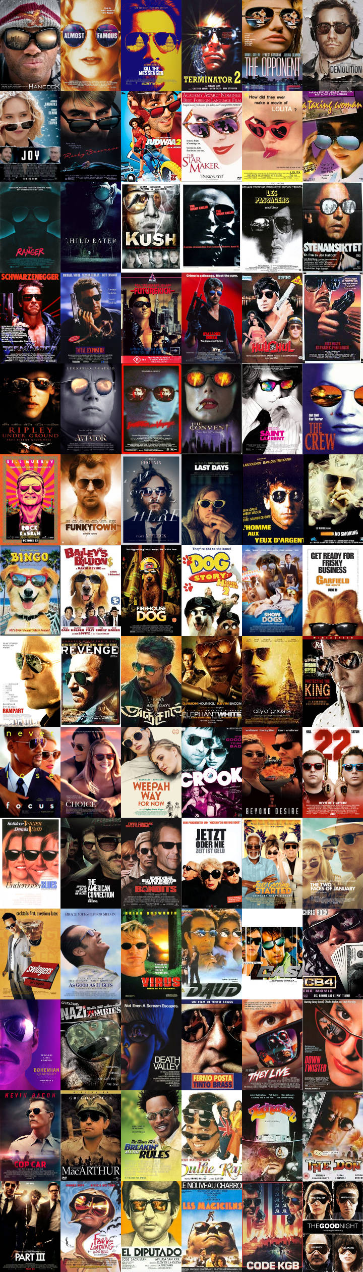 similar movie posters - sunglasses